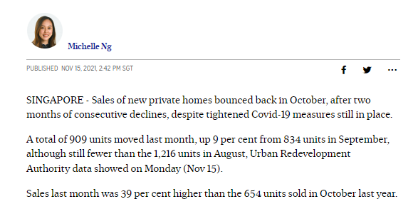 singapore-new private-home-sales-rebound-with-9%-rise-in-October-2