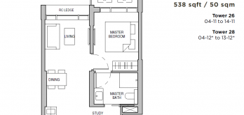 sceneca-residence-floor-plan-type-1bedroom-study-a2s-singapore