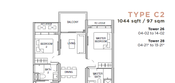 sceneca-residence-floor-plan-type-3bedroom-deluxe-c2-singapore